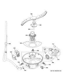 Motor Sump Filter Assembly parts for Ge Dishwasher GDF535PGR6CC from AppliancePartsPros.com
