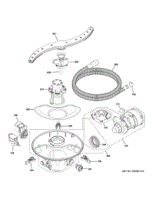 Motor Sump Filter Assembly parts for Ge Dishwasher GDF645SGN3WW from AppliancePartsPros.com