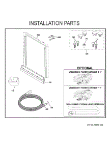 Installation Parts parts for Ge Dishwasher GDF650SMV3ES from AppliancePartsPros.com