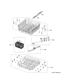 Rack Assemblies parts for Ge Dishwasher GDT225SSL2SS from AppliancePartsPros.com
