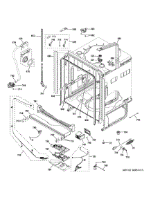 Body Parts (1) parts for Ge Dishwasher GDT650SMV1ES from AppliancePartsPros.com