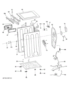 Cabinet Top Panel parts for Ge Dryer GFD14ESSN3WW from AppliancePartsPros.com