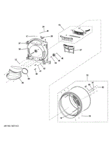 Drum parts for Ge Dryer GFD14ESSN3WW from AppliancePartsPros.com
