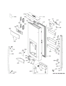 Dispenser Door parts for Ge Refrigerator GFD28GMLKES from AppliancePartsPros.com