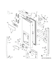Dispenser Door parts for Ge Refrigerator GFD28GYNCFS from AppliancePartsPros.com