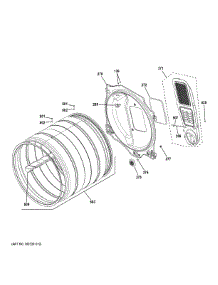 Drum parts for Ge Dryer GFD35GSPY0DS from AppliancePartsPros.com