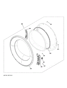 Door parts for Ge Dryer GFD35GSSY0WW from AppliancePartsPros.com