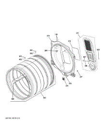 Drum parts for Ge Dryer GFD35GSSY0WW from AppliancePartsPros.com