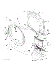 Front Panel parts for Ge Dryer GFD35GSSY0WW from AppliancePartsPros.com