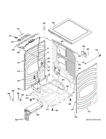 Cabinet & Top Panel parts for Ge Dryer GFD55ESMR3RS from AppliancePartsPros.com