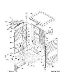 Cabinet & Top Panel parts for Ge Dryer GFD55ESPR2RS from AppliancePartsPros.com