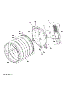 Drum parts for Ge Dryer GFD55ESPR2RS from AppliancePartsPros.com