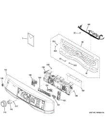 Control Panel parts for Ge Dryer GFDS255GF0MC from AppliancePartsPros.com