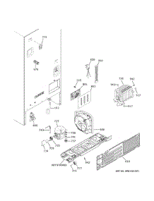 Machine Compartment parts for Ge Refrigerator GFE26JEMZFDS from AppliancePartsPros.com