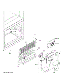 Freezer Section parts for Ge Refrigerator GFE26JGMZFBB from AppliancePartsPros.com