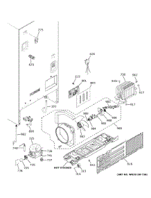 Machine Compartment parts for Ge Refrigerator GFE26JMMKFES from AppliancePartsPros.com