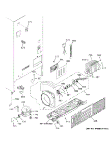 Machine Compartment parts for Ge Refrigerator GFE26JMMPFES from AppliancePartsPros.com
