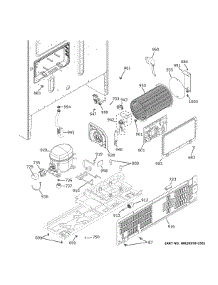 Machine Compartment parts for Ge Refrigerator GFE28GMKQES from AppliancePartsPros.com