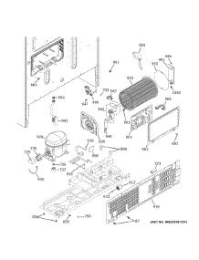 Machine Compartment parts for Ge Refrigerator GFE28GMKTES from AppliancePartsPros.com