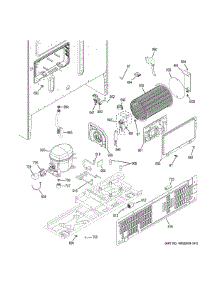 Machine Compartment parts for Ge Refrigerator GFS26GSNBSS from AppliancePartsPros.com