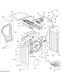 Cabinet Top Panel parts for Ge Dryer GFT14ESSM1WW from AppliancePartsPros.com