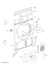 Front Panel parts for Ge Dryer GFT14ESSM1WW from AppliancePartsPros.com