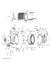 Tub Motor parts for Ge Washer GFW350SPY0DS from AppliancePartsPros.com