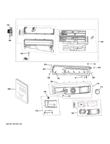 Controls Dispenser parts for Ge Washer GFW350SPY0DS from AppliancePartsPros.com