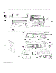 Controls & Dispenser parts for Ge Washer GFW510SCN5WW from AppliancePartsPros.com