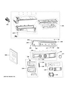 Controls Dispenser parts for Ge Washer GFW850SPN5RS from AppliancePartsPros.com