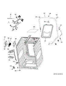 Cabinet 2 parts for Ge Washer GFW850SPN5RS from AppliancePartsPros.com