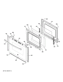 Door parts for Ge Range GGS500SV1SS from AppliancePartsPros.com