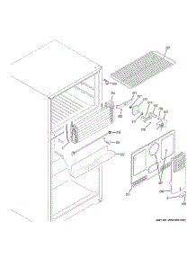 Freezer Section parts for Ge Refrigerator GIE18GCHMRSA from AppliancePartsPros.com