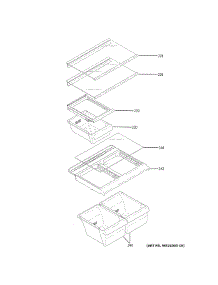 Fresh Food Shelves parts for Ge Refrigerator GIE18GSNBRSS from AppliancePartsPros.com