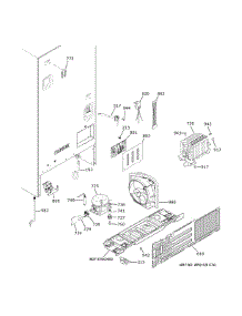Machine Compartment parts for Ge Refrigerator GNE21FYKJFFS from AppliancePartsPros.com