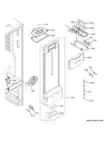 Fresh Food Section parts for Ge Refrigerator GNE25JYKGFFS from AppliancePartsPros.com