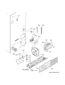 Machine Compartment parts for Ge Refrigerator GNE25JYKJFFS from AppliancePartsPros.com