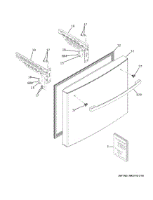 Freezer Door parts for Ge Refrigerator GNE27EYMTFFS from AppliancePartsPros.com