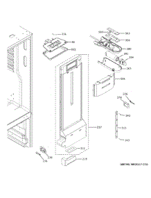 Fresh Food Section parts for Ge Refrigerator GNE27EYMTFFS from AppliancePartsPros.com