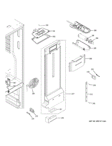 Fresh Food Section parts for Ge Refrigerator GNE27JMMKFES from AppliancePartsPros.com