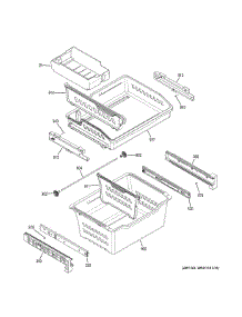 Freezer Shelves parts for Ge Refrigerator GNE27JYMYFFS from AppliancePartsPros.com