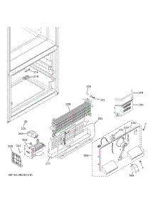 Freezer Section parts for Ge Refrigerator GNE27JYMYFFS from AppliancePartsPros.com