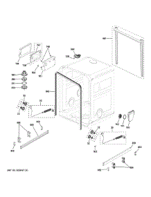 Body Parts (1) parts for Ge Dishwasher GPT145SSL1SS from AppliancePartsPros.com