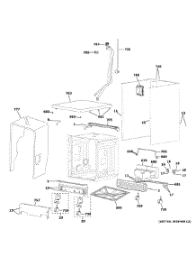 Body Parts 2 parts for Ge Dishwasher GPT225SSL2SS from AppliancePartsPros.com