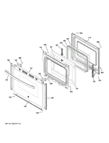 Door parts for Ge Range GRF400PV1SS from AppliancePartsPros.com