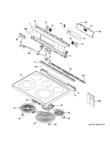 Control Panel Cooktop parts for Ge Range GRS600AV1DS from AppliancePartsPros.com