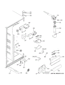 Fresh Food Section parts for Ge Refrigerator GSE23GGKNCWW from AppliancePartsPros.com