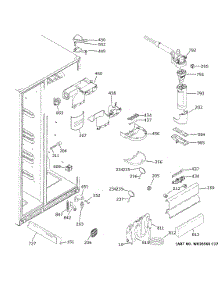 Fresh Food Section parts for Ge Refrigerator GSE23GGKRCWW from AppliancePartsPros.com