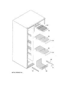 Freezer Shelves parts for Ge Refrigerator GSE23GGKRCWW from AppliancePartsPros.com
