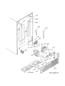 Machine Compartment parts for Ge Refrigerator GSE25GGPHCBB from AppliancePartsPros.com